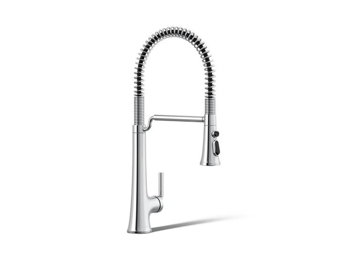 Kohler - Tone Semi-Professional Pull-Down Kitchen Sink Faucet With Three-Function Sprayhead