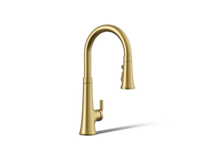 Kohler - Tone Touchless Pull-Down Kitchen Sink Faucet With Three-Function Sprayhead