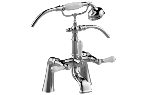 Graff - Adley Exposed Deck-Mounted Tub Filler w/Handshower Set