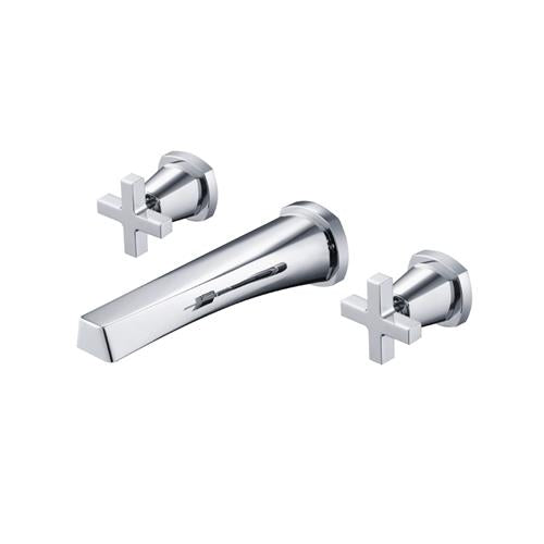 Flusso - Two Handle Wall Mounted Bathroom Faucet