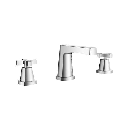 Flusso - Three Hole 8 Inch Widespread Two Handle Bathroom Faucet