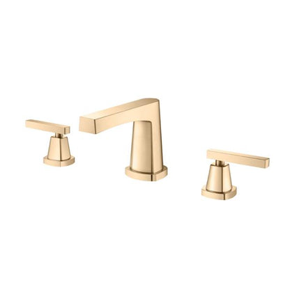 Flusso - Three Hole 8 Inch Widespread Two Handle Bathroom Faucet