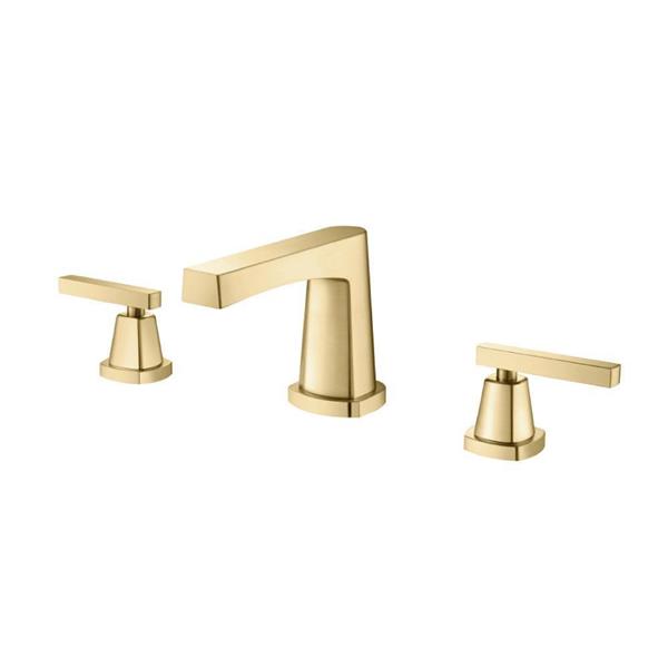 Flusso - Three Hole 8 Inch Widespread Two Handle Bathroom Faucet
