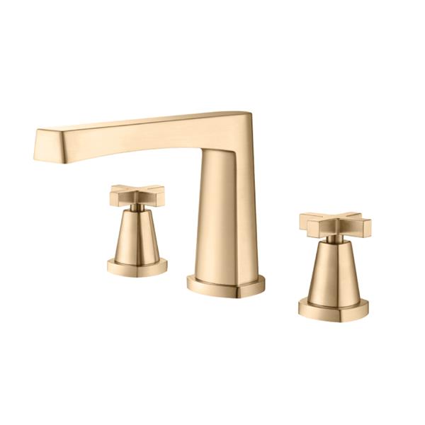 Flusso - 3 Hole Deck Mount Roman Tub Faucet