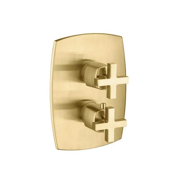 Flusso - 3/4 Inch Thermostatic Valve & Trim - 3 Output