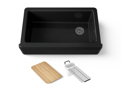 Kohler - Riverby 35-3/4 Inch Undermount Single-Bowl Farmhouse Workstation Kitchen Sink