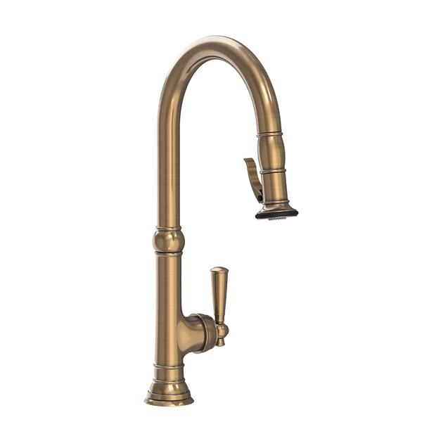 Newport Brass - Jacobean Pull-Down Kitchen Faucet - Trigger Spray