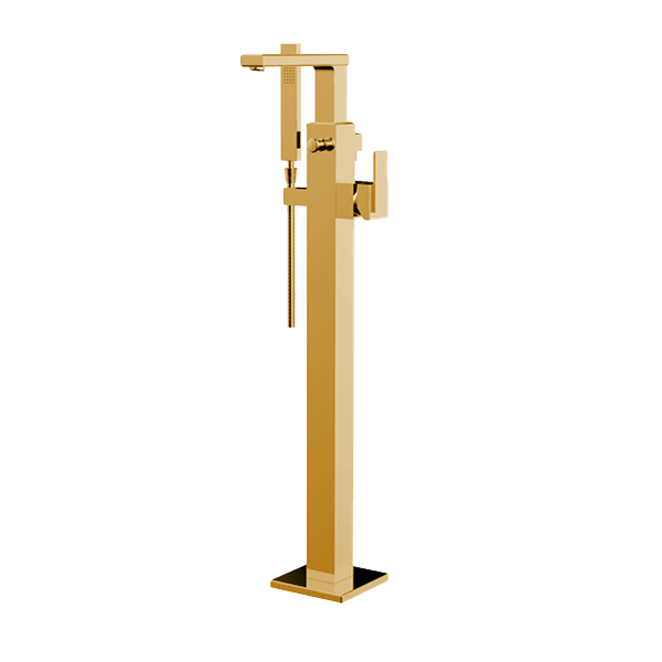 Santec - Barosa Trim - Floor Mount Tub Filler With Hand Shower