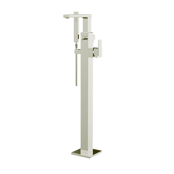 Santec - Barosa Trim - Floor Mount Tub Filler With Hand Shower