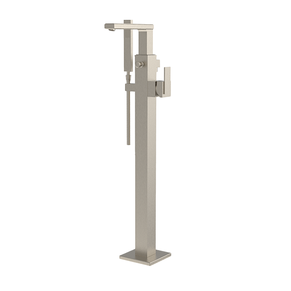 Santec - Barosa Trim - Floor Mount Tub Filler With Hand Shower