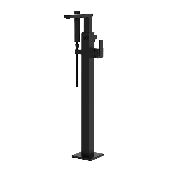 Santec - Barosa Trim - Floor Mount Tub Filler With Hand Shower