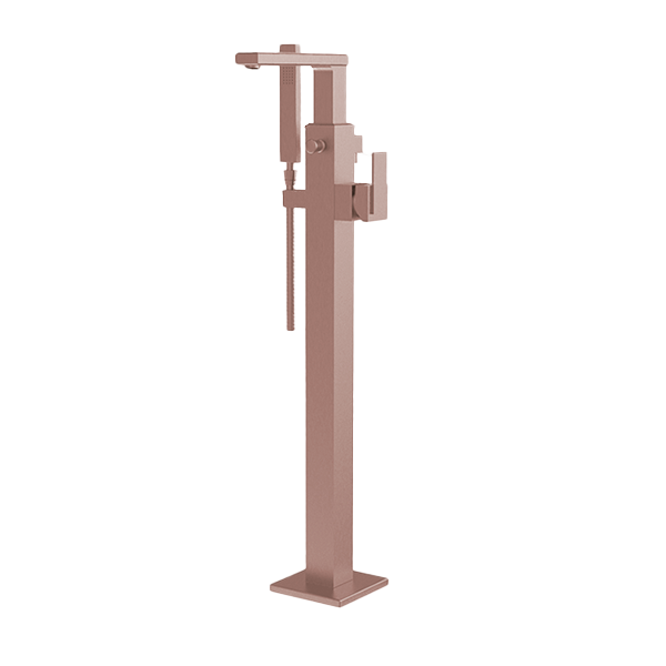 Santec - Barosa Trim - Floor Mount Tub Filler With Hand Shower