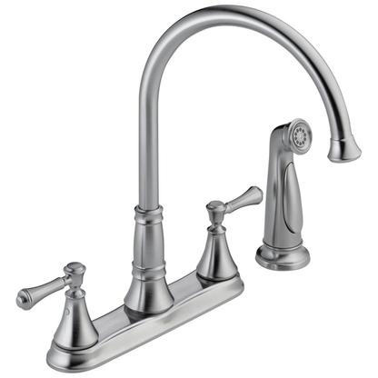 Delta - Cassidy Two Handle Kitchen Faucet With Spray