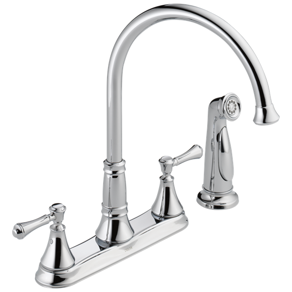 Delta - Cassidy Two Handle Kitchen Faucet With Spray