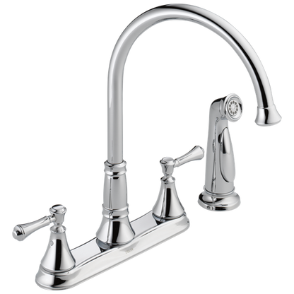 Delta - Cassidy Two Handle Kitchen Faucet With Spray