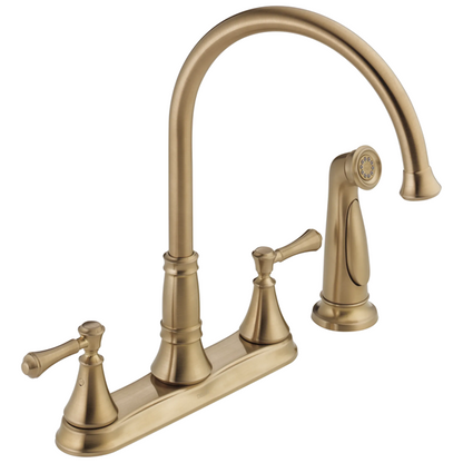 Delta - Cassidy Two Handle Kitchen Faucet With Spray