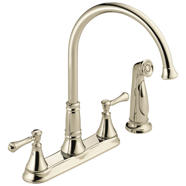 Delta - Cassidy Two Handle Kitchen Faucet With Spray