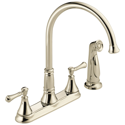 Delta - Cassidy Two Handle Kitchen Faucet With Spray