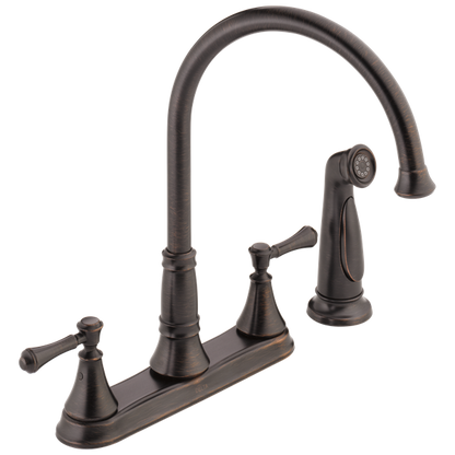 Delta - Cassidy Two Handle Kitchen Faucet With Spray