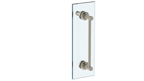 Watermark - Urbane 24 Inch shower door pull with knob/ glass mount towel bar with hook