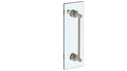 Watermark - Urbane 6 Inch shower door pull with knob/ glass mount towel bar with hook