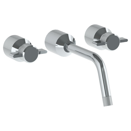 Watermark - Urbane Wall Mounted 3 Hole Lavatory Set With 8 3/4 Inch Spout