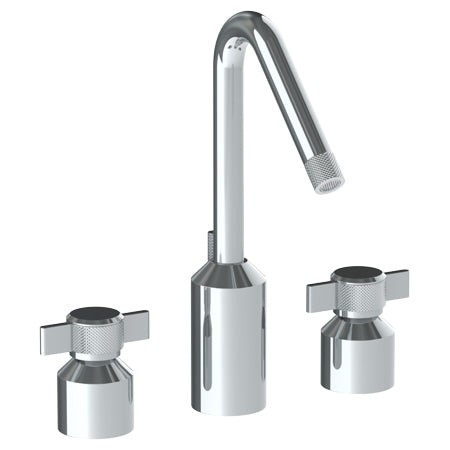 Watermark - Urbane Deck Mounted 3 Hole Extended Lavatory Set With Angled Spout