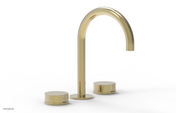 Phylrich - Circ Widespread Faucet High Spout - Round Handles