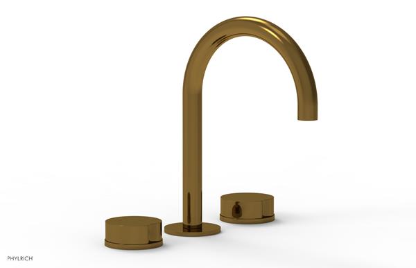 Phylrich - Circ Widespread Faucet High Spout - Round Handles
