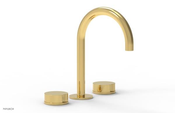 Phylrich - Circ Widespread Faucet High Spout - Round Handles