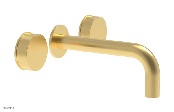Phylrich - Circ Wall Lavatory Faucet - Brass Handles