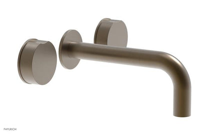 Phylrich - Circ Wall Lavatory Faucet - Brass Handles