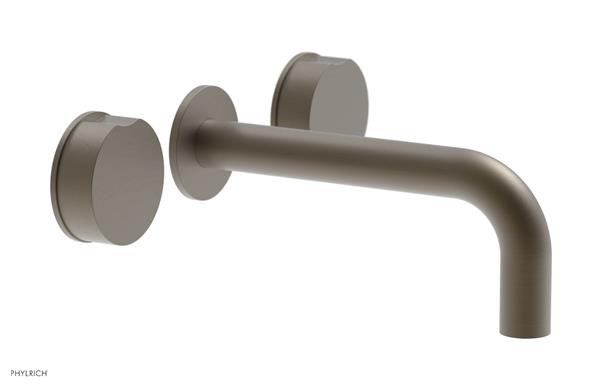 Phylrich - Circ Wall Lavatory Faucet - Brass Handles