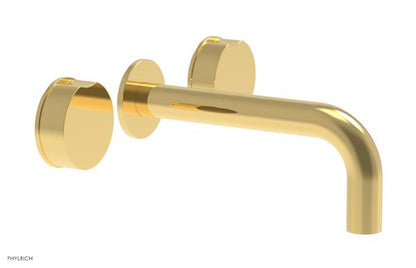 Phylrich - Circ Wall Lavatory Faucet - Brass Handles
