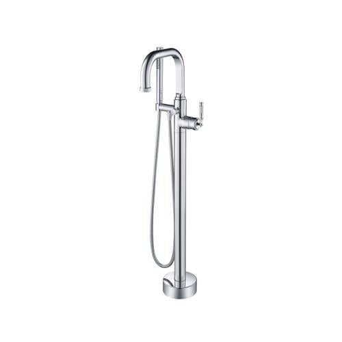 Isenberg - Freestanding Floor Mount Bathtub / Tub Filler With Hand Shower