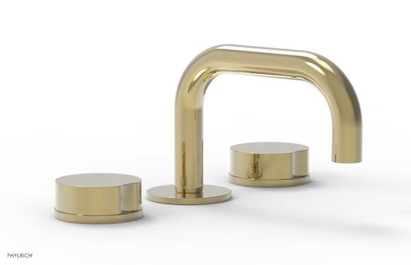 Phylrich - Circ Widespread Faucet Low Spout - Round Handles