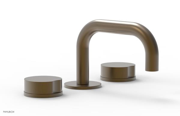 Phylrich - Circ Widespread Faucet Low Spout - Round Handles