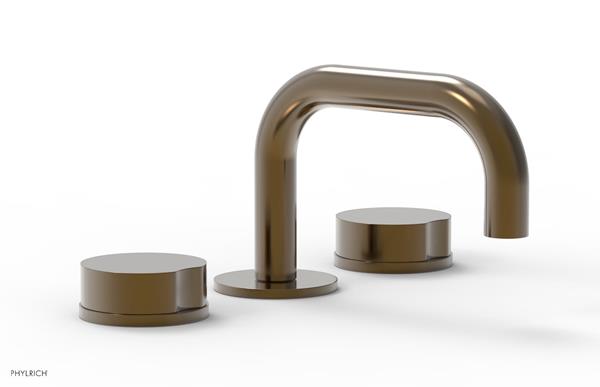 Phylrich - Circ Widespread Faucet Low Spout - Round Handles