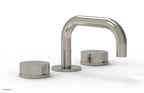 Phylrich - Circ Widespread Faucet Low Spout - Round Handles