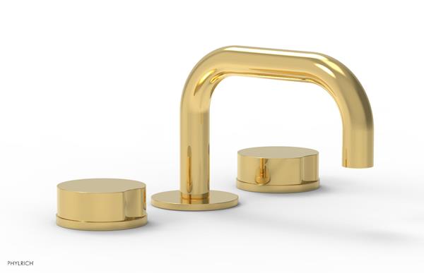 Phylrich - Circ Widespread Faucet Low Spout - Round Handles