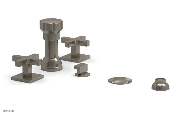 Phylrich - Croi Four Hole Bidet Set - Cross Handles
