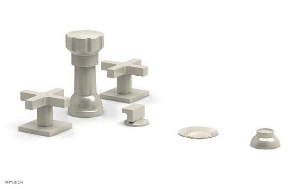 Phylrich - Croi Four Hole Bidet Set - Cross Handles