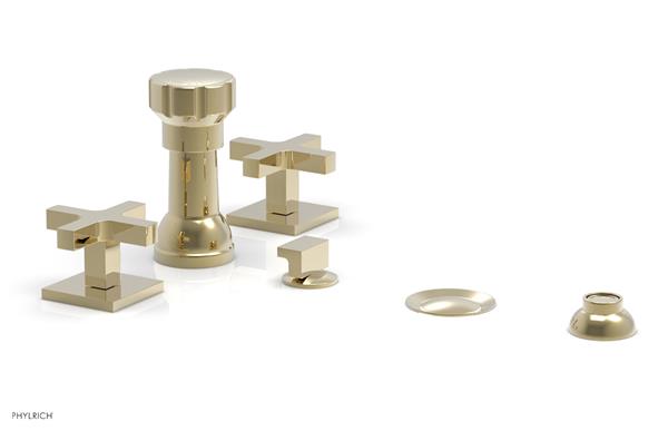 Phylrich - Croi Four Hole Bidet Set - Cross Handles