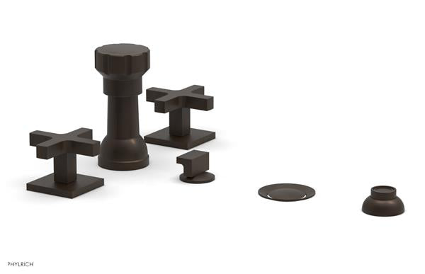 Phylrich - Croi Four Hole Bidet Set - Cross Handles