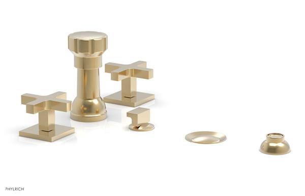 Phylrich - Croi Four Hole Bidet Set - Cross Handles