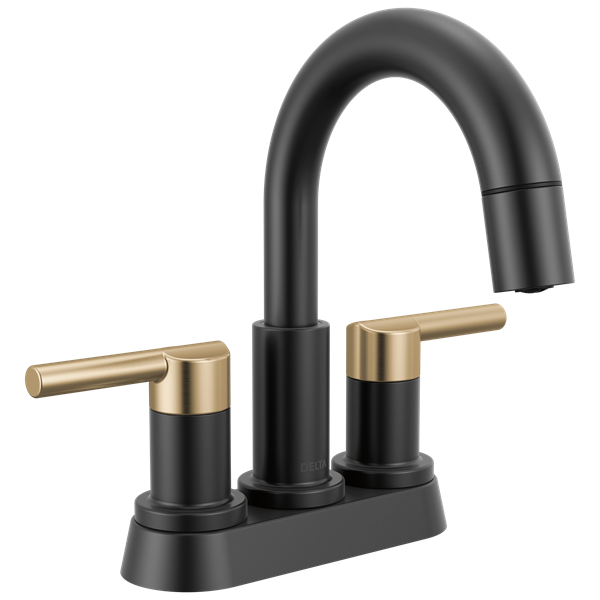 Delta - Nicoli Two Handle Centerset Pull-Down Bathroom Faucet