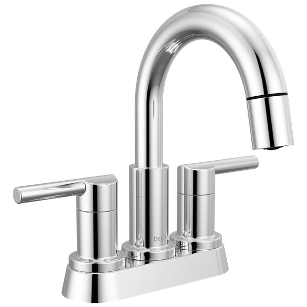 Delta - Nicoli Two Handle Centerset Pull-Down Bathroom Faucet