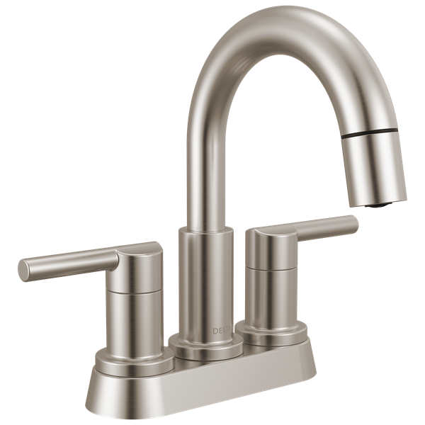 Delta - Nicoli Two Handle Centerset Pull-Down Bathroom Faucet