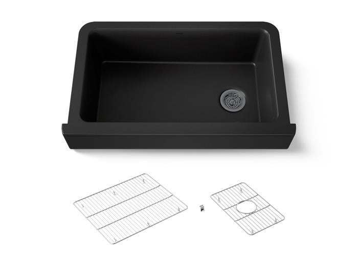 Kohler - Cairn 36 Inch Undermount Single-Bowl Farmhouse Kitchen Sink With Short Apron
