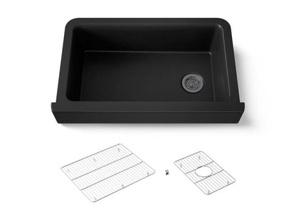 Kohler - Cairn 36 Inch Undermount Single-Bowl Farmhouse Kitchen Sink With Short Apron